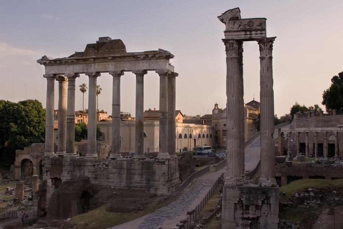 Ruins of the ancient Roman Forum, 8th century B.C., Central Rome. (Maria V K/Shutterstock)