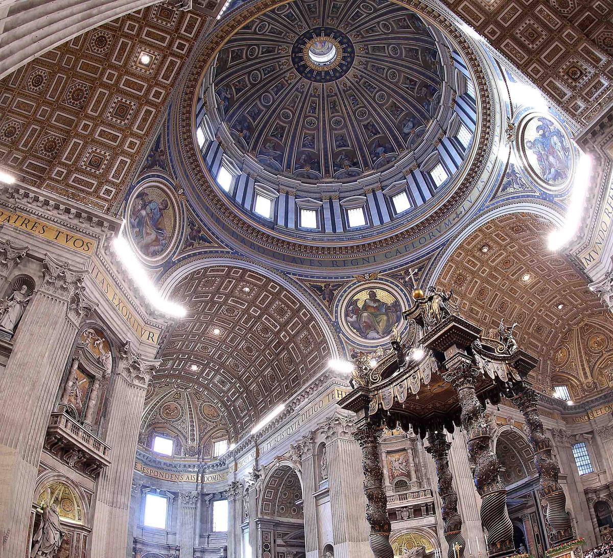 Interior of St. Peter's Basilica in Vatican City. (Franco Origlia/Getty Images)