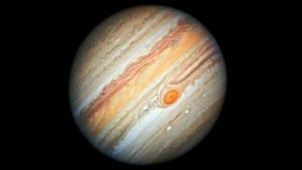 Planet Jupiter, captured by the Hubble Space Telescope, on June 27, 2019. (NASA, ESA, A. Simon/Goddard Space Flight Center, M.H. Wong/University of California, Berkeley via AP)