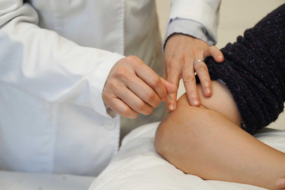 Acupuncture treatment is a key feature of traditional Chinese medicine. (Cara Ding)