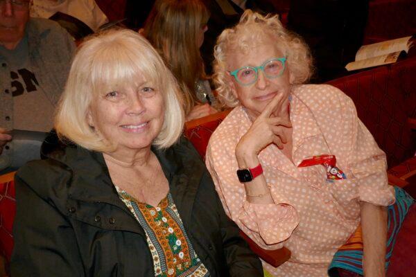 Wende Obata (L) and her friend, Ginger Weicatl, attended Shen Yun Performing Arts on Saturday, Feb. 4, 2023, at the SAFE Credit Union Performing Arts Center in Sacramento, California. (NTD)