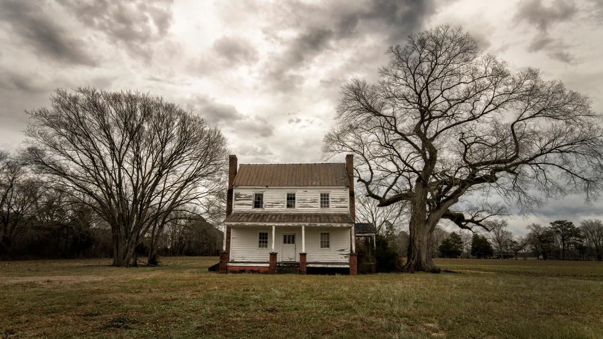 A deserted home in Snakebite Township, North Carolina, photographed in December 2022. (Courtesy of Michael Wade)