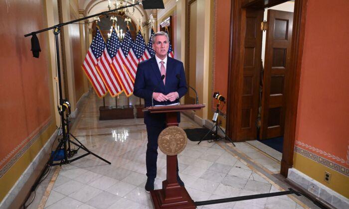 McCarthy Makes Case for ‘Responsible’ Increase in Debt Ceiling, Spending Cuts