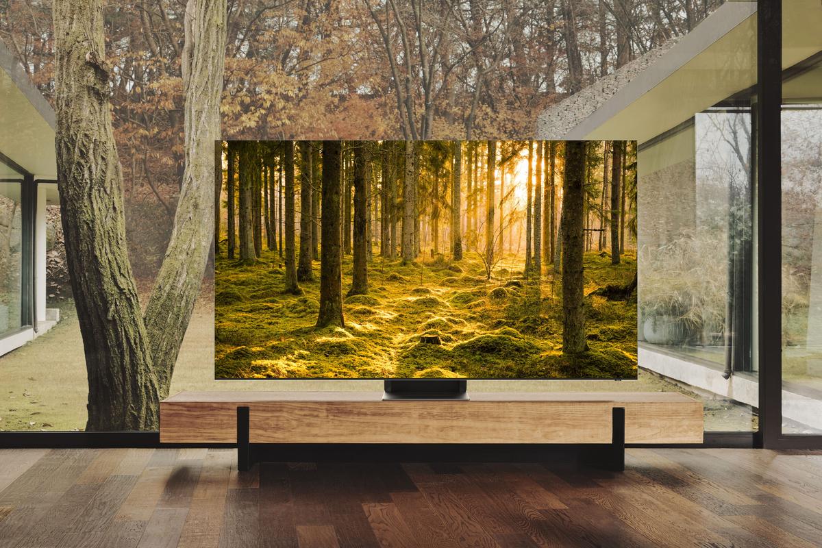 Samsung’s new Neo QLED televisions are an ideal choice to display art when not used to watch movies or sports, as they have eliminated the problem of screen burn in. (Courtesy of Samsung)