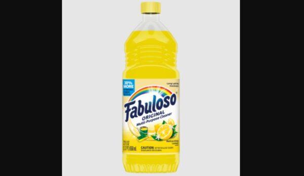 A file photo shows a recalled Fabuloso bottle. (CPSC)