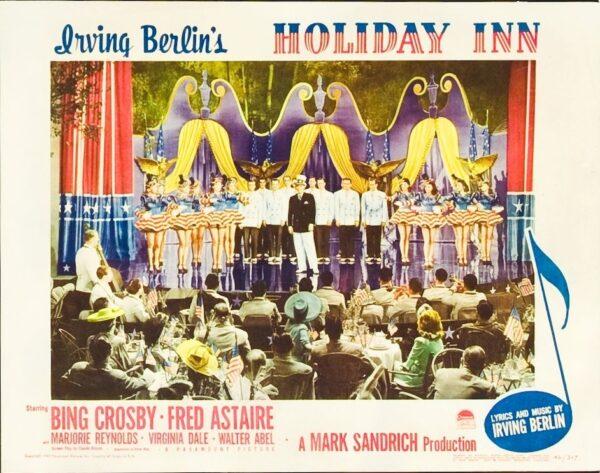 Lobby card for “Holiday Inn,” one of the most popular holiday movies of all time. (MovieStillsDB)