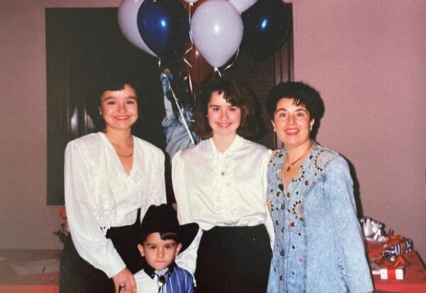 Prodan with her son Emanuel and daughters Anca and Andreea, at a private ceremony for Prodan’s gaining U.S. citizenship, held at her law school in February 1994. (Courtesy of Virginia Prodan)