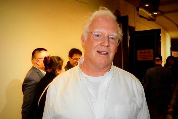 Brendan Kearney at The William H. Mortensen Hall, in Hartford, on Feb. 11, 2023. (Weiyong Zhu/The Epoch Times)