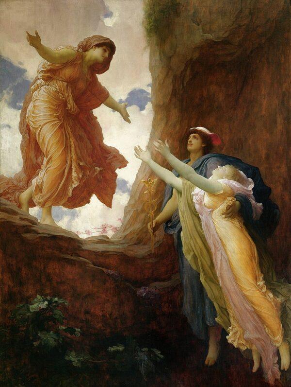 "The Return of Persephone," circa 1890–91, by Frederic Leighton. Oil on canvas; 80 inches by 60 inches. (Public Domain)
