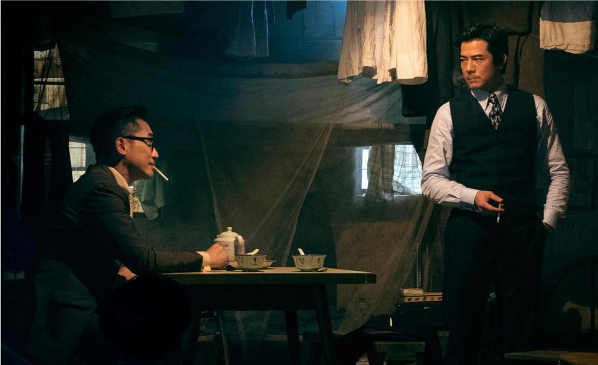 Stills of Tony Leung and Aaron Kwok in Where The Wind Blows. (Courtesy of Sky Films)