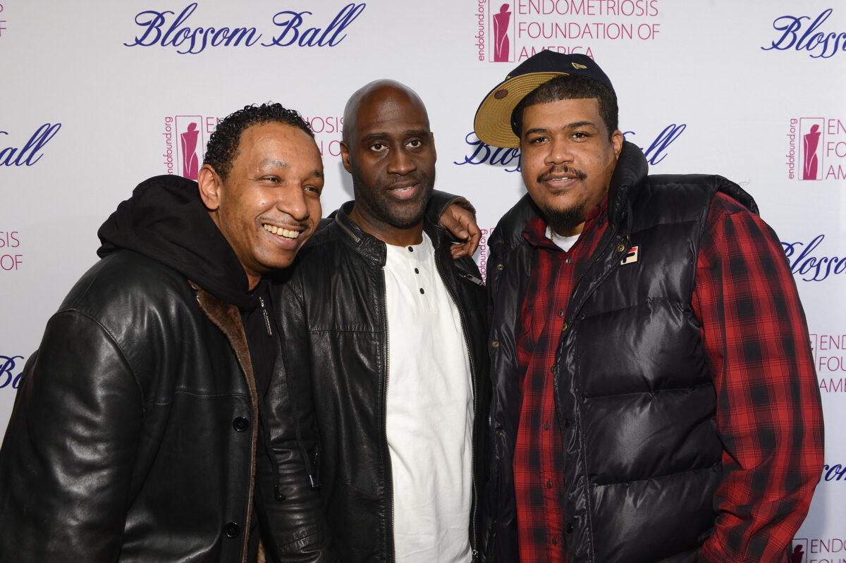 David Jude Jolicoeur (R), Kelvin Mercer (C) and Vincent Mason (L) of De La Soul attend The Endometriosis Foundation of America's Celebration of The 5th Annual Blossom Ball at Capitale in N.Y.C., on March 11, 2013. (Dimitrios Kambouris/Getty Images for Blossom Ball)
