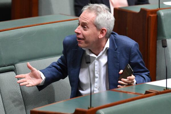 Australian Immigration Minister Andrew Giles during the opening of the House of Representatives at Parliament House in Canberra, Australia, on June 18, 2020. (Sam Mooy/Getty Images)