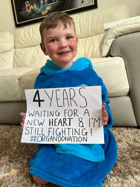 An undated photo of six-year-old Dáithí Mac Gabhann. Last year the Belfast schoolboy helped change Northern Ireland legislation on organ donation. However, the new law cannot be put in place due to an ongoing political impasse over the Northern Ireland Protocol. (Twitter/Donate4Daithi)