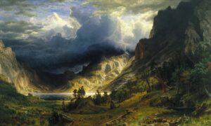 A Cinematic View of the American West Through Bierstadt’s Brushstrokes.