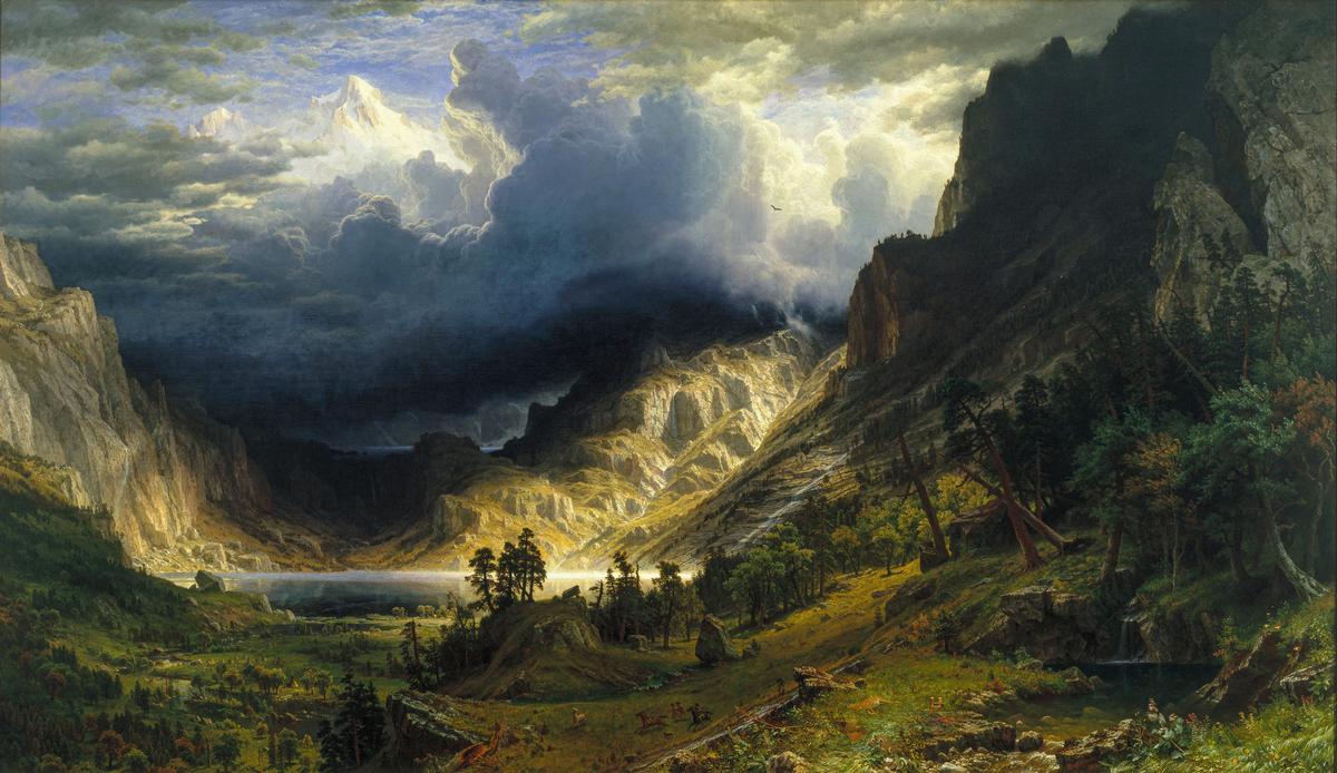 A Cinematic View of the American West Through Bierstadt’s Brushstrokes.
