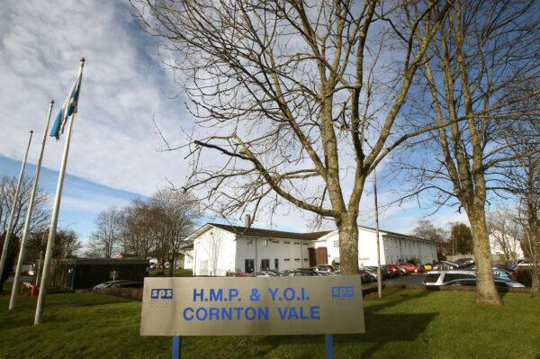A photo of signage outside the entrance to Scotland's only female prison Cornton Vale on Jan. 26, 2015. (PA Media)