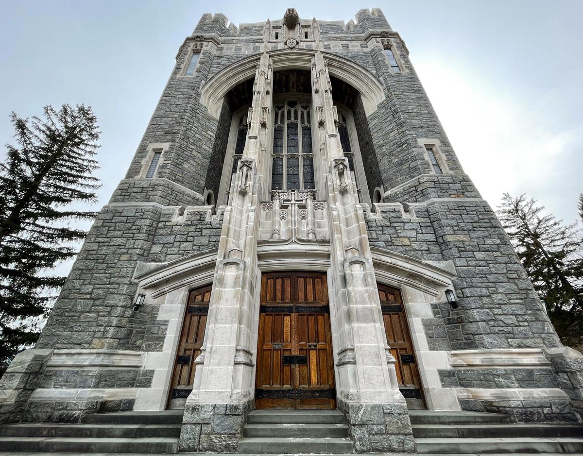 The Cadet Chapel in West Point, N.Y., on Feb. 12, 2023. (Samira Bouaou/The Epoch Times)
