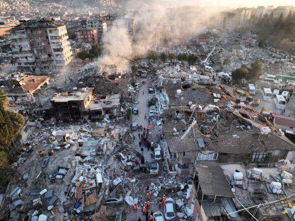 Aftermath of the deadly earthquake in Hatay, Turkey, on Feb. 9, 2023. (Emilie Madi/Reuters)