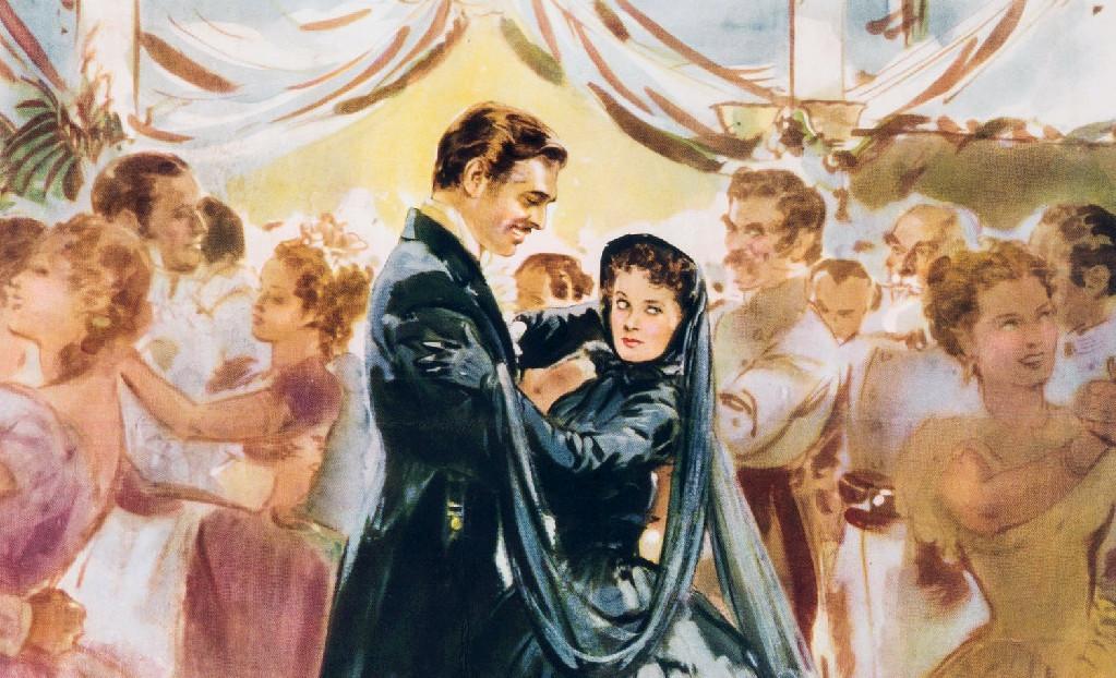 Cropped poster for the 1939 film "Gone with the Wind." (Public Domain)