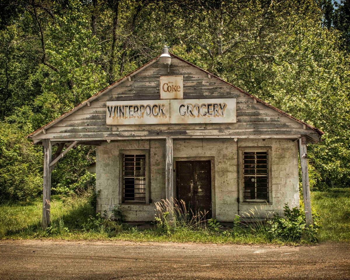 An abandoned grocery store in Winterpock, Virginia. (Courtesy of Michael Wade)