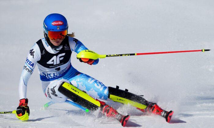 Shiffrin Sets Pace in World Championships Slalom