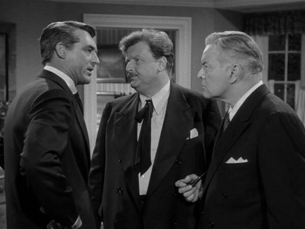 (L–R) Dr. Praetorius (Cary Grant), Prof. Barker (Walter Slezak), and Arthur Higgins (Sidney Blackmer), in "People Will Talk." (20th Century Fox)