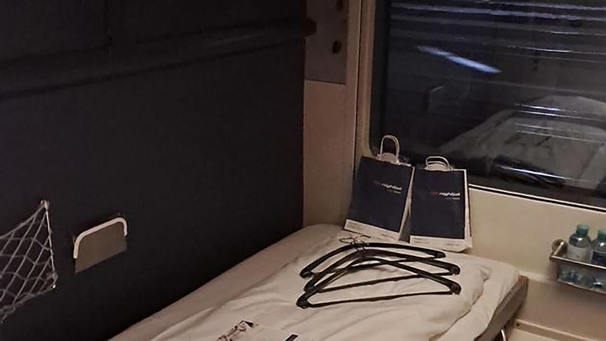 Bed on OBB Nightjet from Amsterdam to Vienna. (Scott Hartbeck/TNS)
