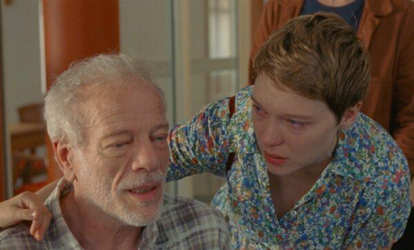 Sandra (Léa Seydoux) cares for her father, Georg (Pascal Greggory),  in "One Fine Morning." (Sony Pictures Classics)