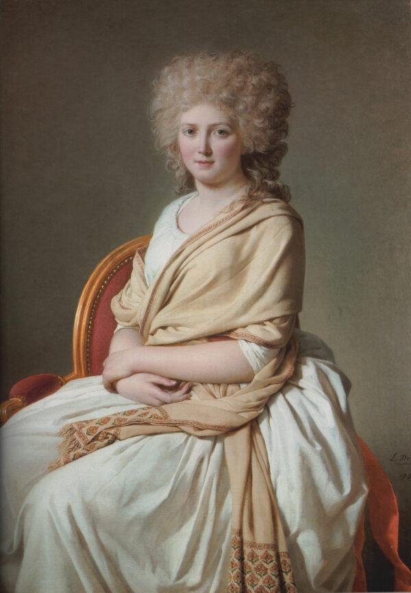 “Portrait of Anne-Marie-Louise Thélusson, Comtesse de Sorcy,” 1790, by Jacques-Louis David. Oil on canvas. (Art Renewal Center)