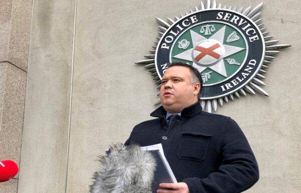 Detective Chief Inspector John Caldwell pictured in Belfast on Nov. 17, 2020. Caldwell has been named as the off-duty police officer injured in a Feb. 22, 2023 shooting at a sports complex in the Killyclogher Road area of Omagh, Co. Tyrone, Northern Ireland. (PA Media)