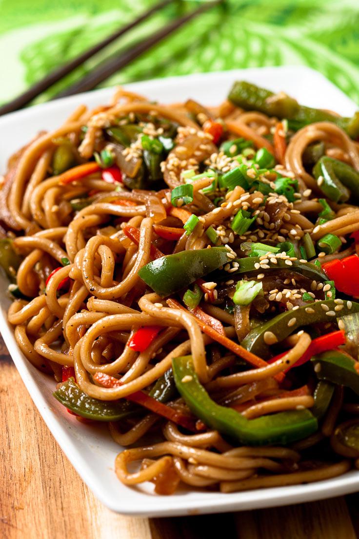 Homemade lo mein noodles are great for meal prep. (Courtesy of Amy Dong)