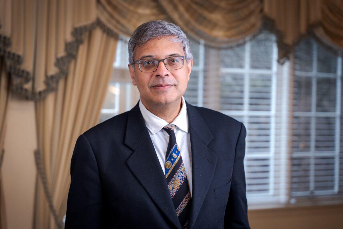 Dr. Jay Bhattacharya, professor of medicine at Stanford University and one of the co-authors of the Great Barrington Declaration, in Hartford, Conn., on Feb. 17, 2023. (Tal Atzmon/The Epoch Times)