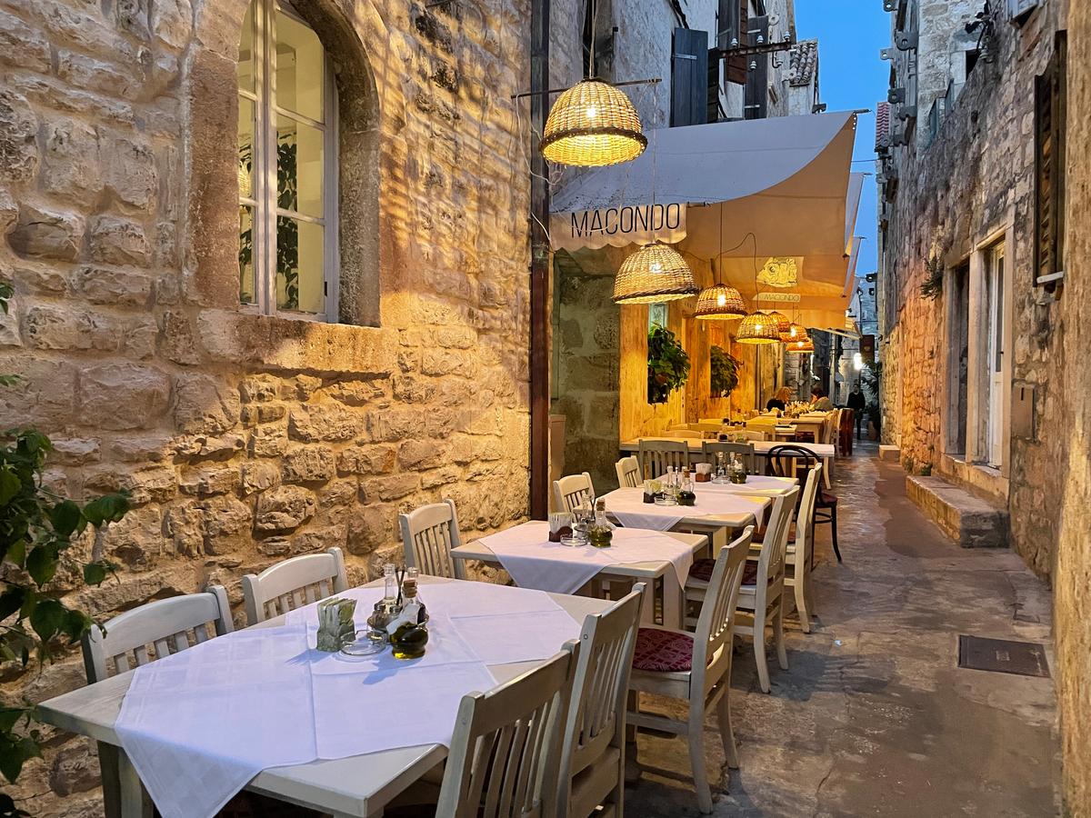 Hvar is known for its picturesque old town, beautiful beaches, high-end restaurants, and lively nightlife. (Janna Graber)