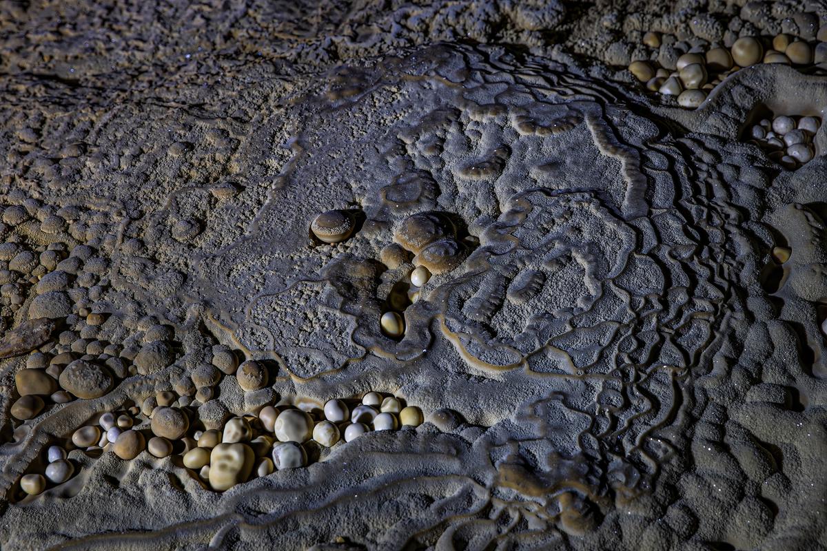 Cave pearls inside Hung Cave. (Courtesy of Duc Thanh via Jungle Boss Tours)