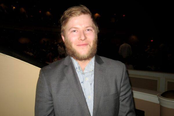 Small family farmer Eli Ingendahl attended Shen Yun Performing Arts at the Merrill Auditorium in Portland, Maine, on Feb. 26, 2023. (De Ping/The Epoch Times)