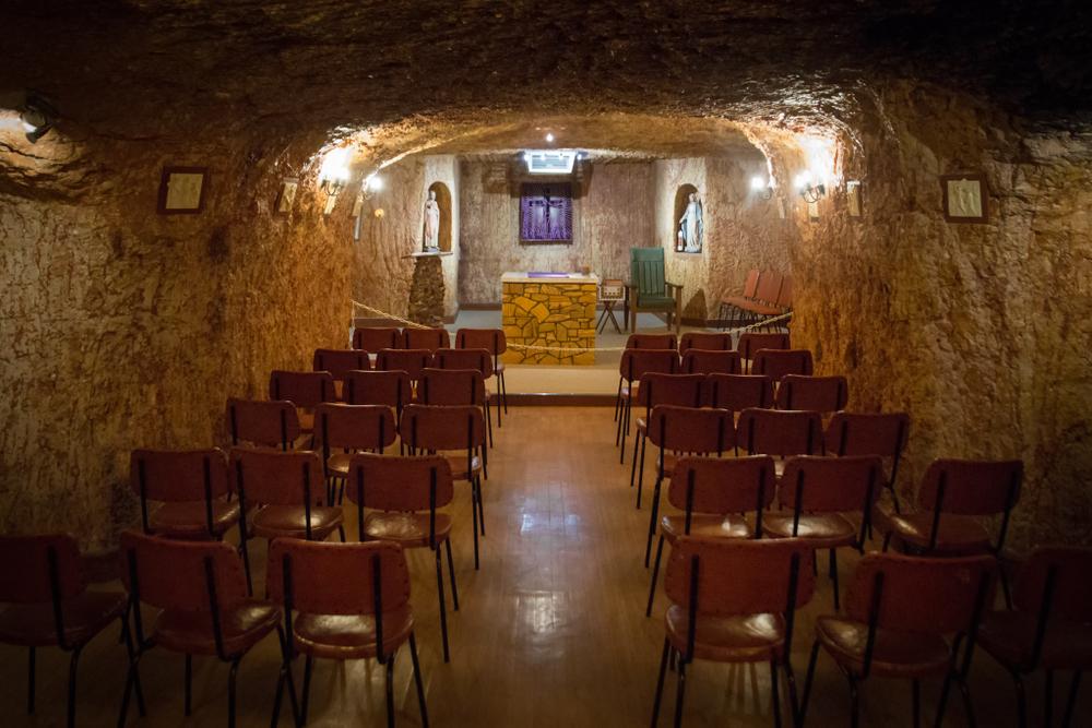 A cave church inside Coober Pedy. (PhotopankPL/Shutterstock)