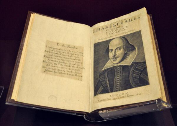A page of the original copy of Shakespeare's "First Folio." (Public Domain)