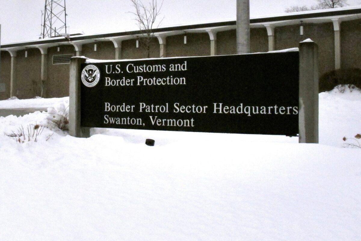 The headquarters of the U.S. Border Patrol's Swanton Sector in Swanton, Feb. 10, 2020. (The Canadian Press/AP-Wilson Ring)