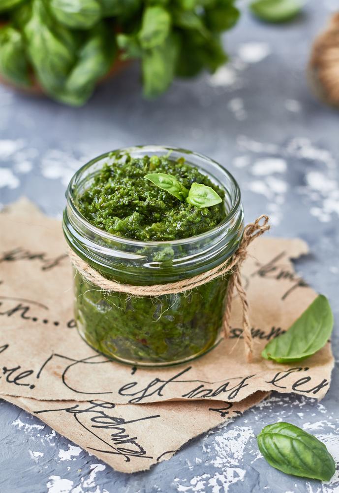 Pesto basil is a great basil growing choice for anyone who loves pesto.(comeirrez/Shutterstock)
