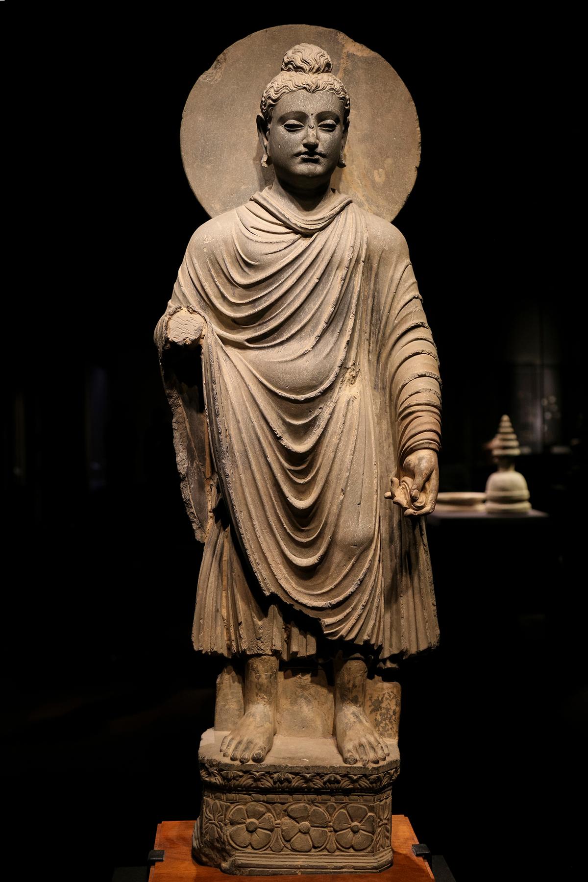 One of the first representations of the Buddha during the Kushan empire (A.D. 30–375) in the historical region of Gandhara, Pakistan. (Gumpanat/Shutterstock)
