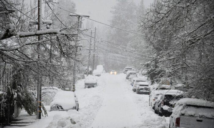 To the Rooftops: Staggering Snowfall in California Mountains