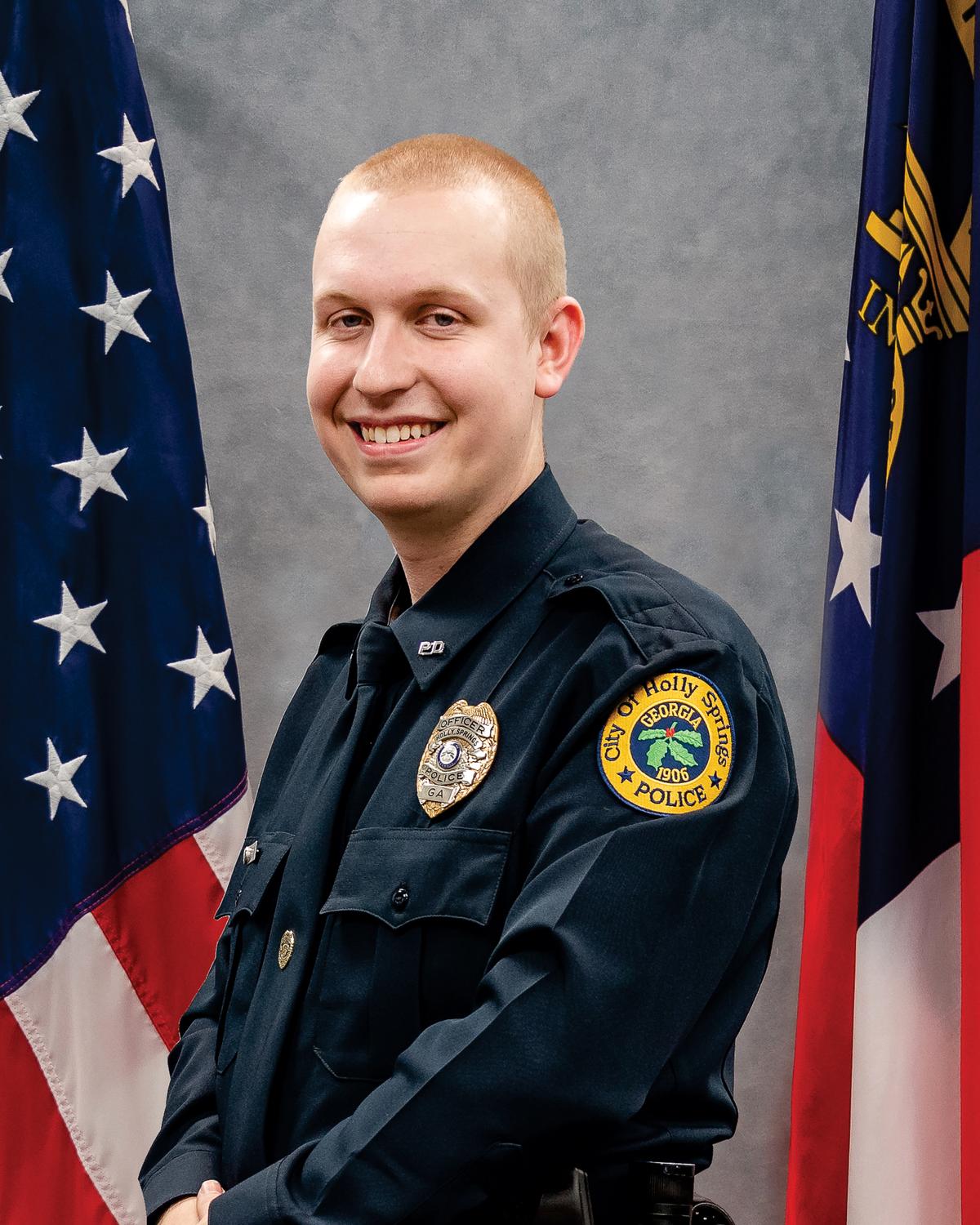 Officer Joe Burson, who was killed in the line of duty in June 2021. (Courtesy of Holly Springs Police Department)