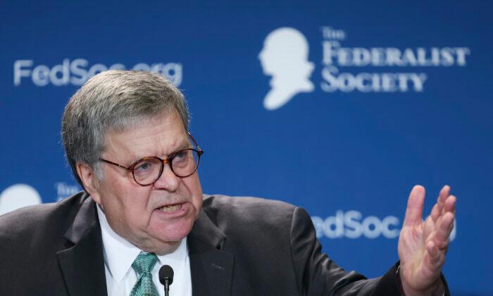 William Barr Says Trump Indictment a 'Political Hit Job' and 'Disgrace'