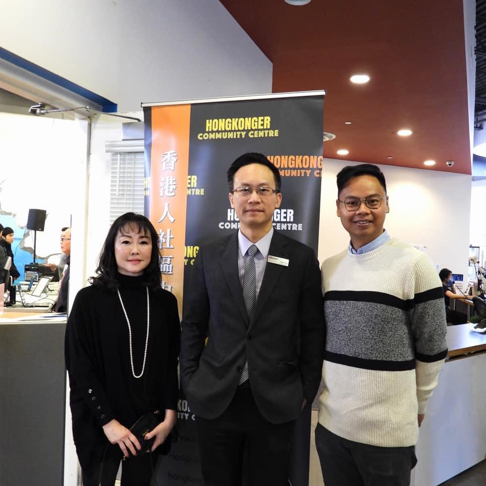 (C) Councilor Ritch Lau of the Second District of Markham, Toronto, also came to support and share with the new immigrants from Hong Kong the experience of integrating into Canada and job-seeking tips. (Courtesy Hong Kong Community Center Toronto)