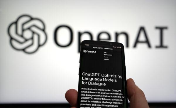  OpenAI logo on the ChatGPT website. (Dreamstime/TNS)