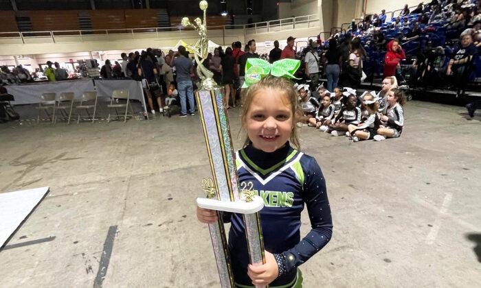 Brave 8-Year-Old Cheerleader Competes Solo When Her Team Doesn’t Show Up, Wins First Place