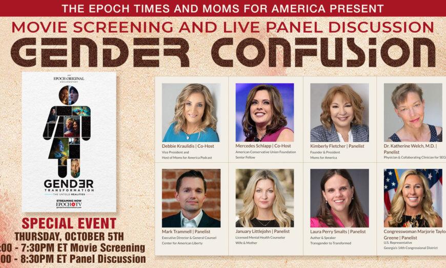 Gender Confusion Special Event: 'Gender Transformation' Screening and Panel Discussion
