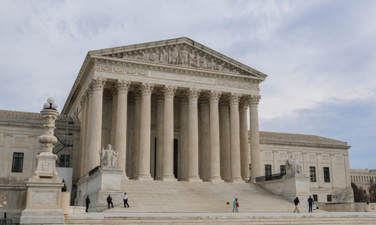 The Supreme Court building in Washington on Feb. 24, 2023. (Madalina Vasiliu/The Epoch Times)