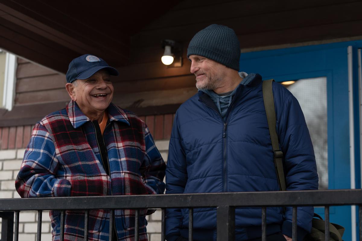 Julio (Cheech Marin) and Marcus (Woody Harrelson), in "Champions." (Focus Features)