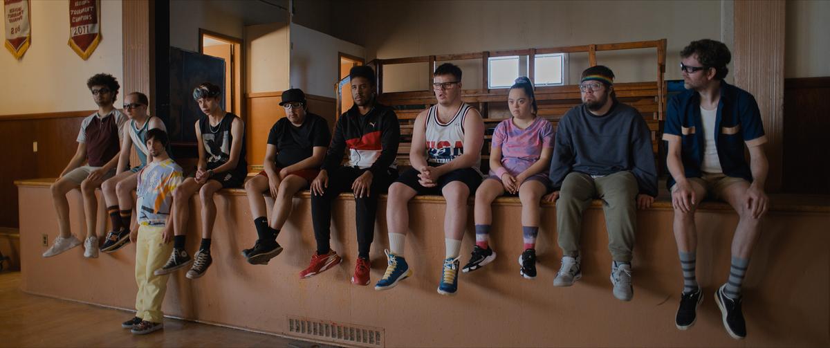 The Friends basketball team in "Champions." (Focus Features)